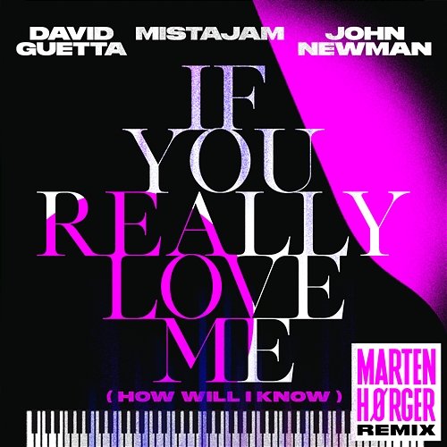 If You Really Love Me (How Will I Know) David Guetta x MistaJam x John Newman