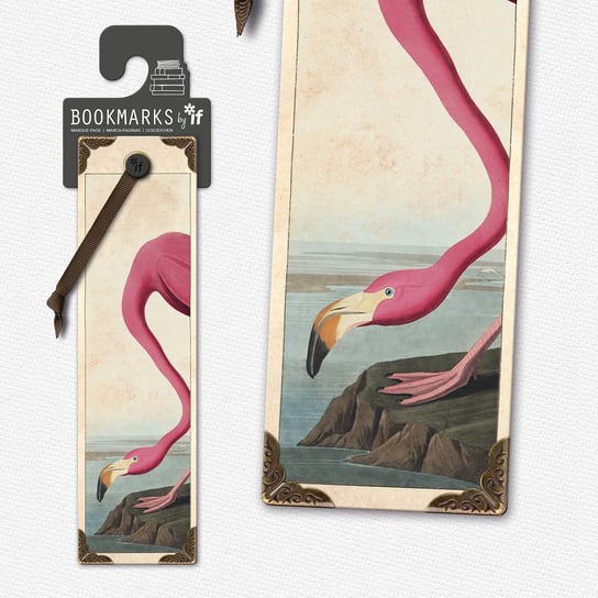 IF, zakładka vintage flamingi 15806 IF