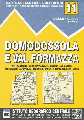 IGC Italien 1 : 50 000 Wanderkarte 11 Domodossola Istituto Geografico Centr