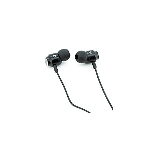 iggual - Słuchawki z mikrofonem dousznym | Złącze Mini Jack 3,5 mm - Kolor czarny - Długość kabla 120 cm Game Technologies