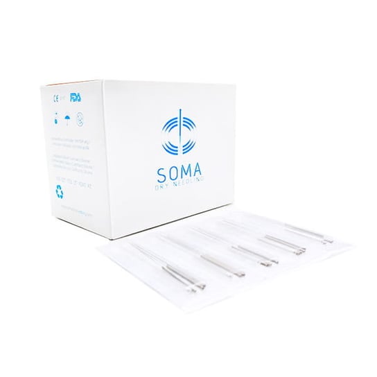 Igły do akupunktury SOMA 500 szt. z 1 prowadnicą na 5 igieł - 0,20x25 Inny producent