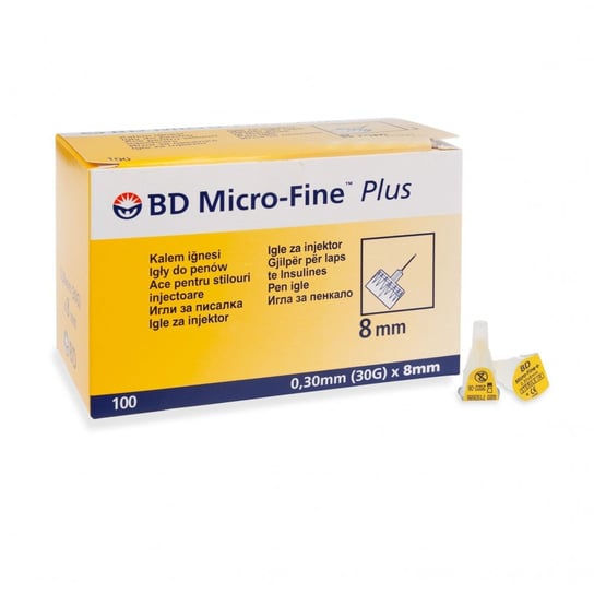 Igły do pena insulinowego BD Micro-Fine Plus, 0,30x8 mm, 100 szt. BD