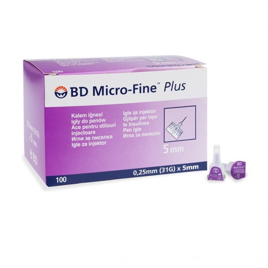 Igły do pena insuliny BD Micro-Fine Plus, 0,25x5 mm, 100 szt. BD