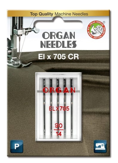 Igły półpłaskie owerlok ORGAN ELx705 CR 90 blistr Organ