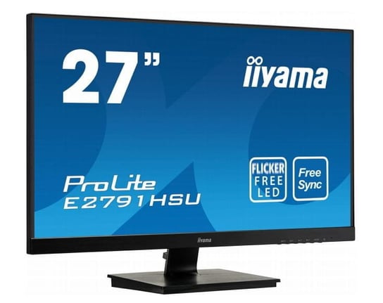 IIYAMA Monitor 27 cali E2791HSU-B1 FHD,TN,HDMI,DP,VGA,USB,1ms,300cd,F.Sync iiyama