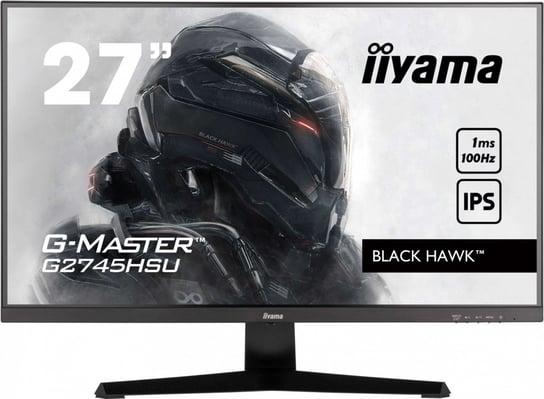 IIYAMA Monitor 27 cali G2745HSU-B2 IPS,FHD,100Hz,1ms,2xUSB,300cd iiyama