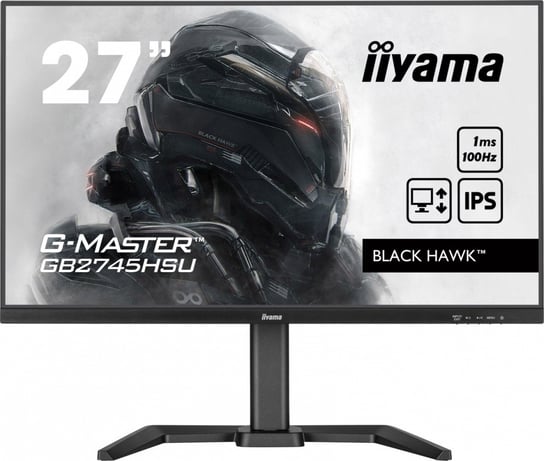 IIYAMA Monitor 27 cali GB2745HSU-B2 IPS,FHD,100Hz,1ms,2xUSB,300cd iiyama