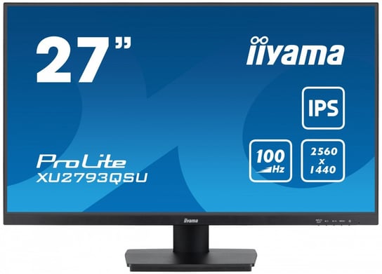 IIYAMA Monitor 27 cali XU2793QSU-B7 IPS,QHD,100Hz,HDMI,DP,300cd iiyama
