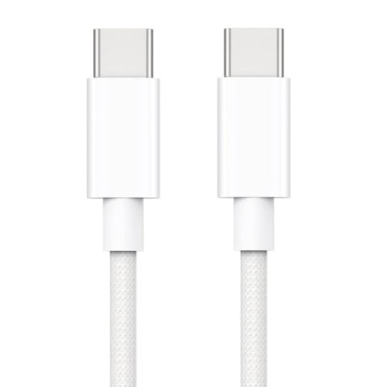 iLike CBL6 Przewód w oplocie 65 W PD USB-C na USB-C Kabel do transmisji danych i ładowarki 2 m Biały RIFF