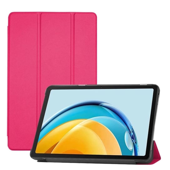 iLike Tri-Fold Etui z podstawką z ekoskóry Apple iPad 10,2” (2021) 9. generacji / iPad 10,2” 7. generacji, koralowo-różowy RIFF