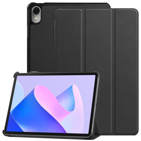 iLike Tri-Fold Etui z podstawką z ekoskóry Samsung Galaxy Tab S9 11'' X710 / X716B / X718U (2023) czarny RIFF