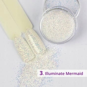 Illuminate Mermaid Nr 03 - pyłek zmieniający kolor w UV AllePaznokcie