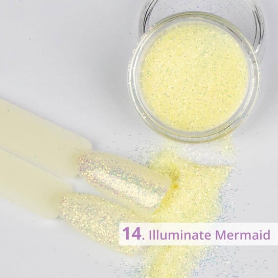 Illuminate Mermaid Nr 14 - pyłek zmieniający kolor w UV AllePaznokcie