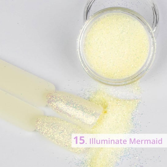 Illuminate Mermaid Nr 15 - pyłek zmieniający kolor w UV AllePaznokcie