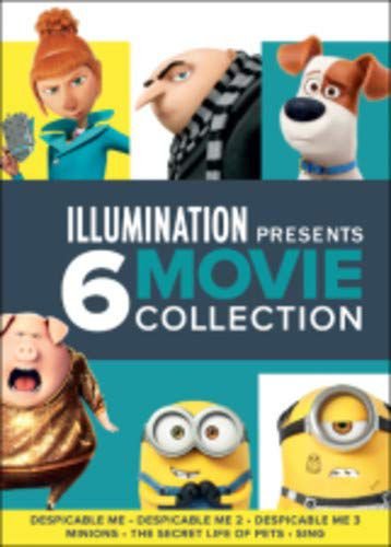 Illumination Presents: 6-Movie Collection (Despicable Me 1-3 / Minions / The Secret Life of Pets / Sing) (Jak ukraść księżyc / Minionki rozrabiają / Gru, Dru i Minionki / Minionki / Sekretne życie zwierzaków domowych / Sing) Coffin Pierre, Renaud Chris