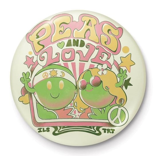 Ilustrata Peas And Love - Przypinka Pyramid International