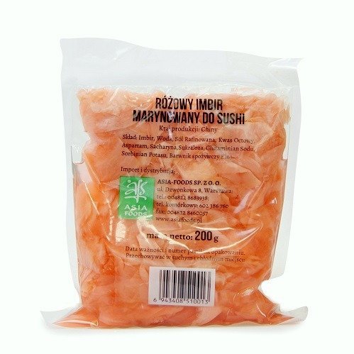 Imbir marynowany różowy 200g - Asia Foods Asia Foods