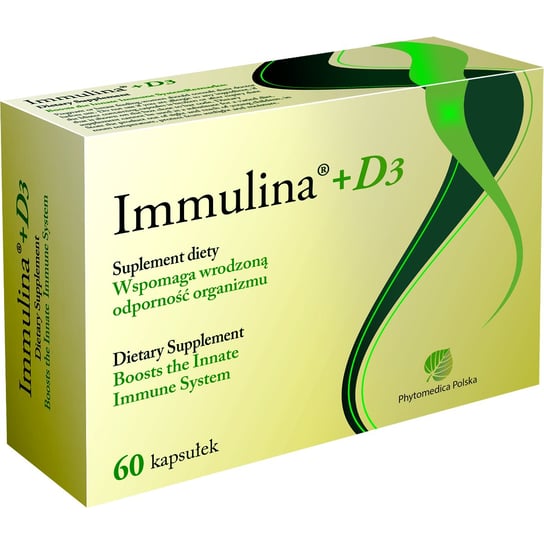 Immulina + D3, suplement diety, 60 kapsułek Phytomedica