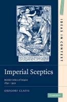 Imperial Sceptics Claeys Gregory