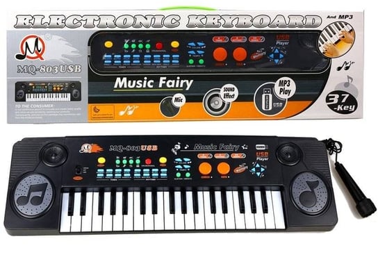 Import LEANToys, Keyboard z mikrofonem, 37 Klawiszy USB Lean Toys