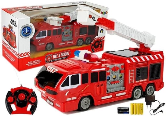 Import LEANToys, pojazd zdalnie sterowany Wóz strażacki Lean Toys