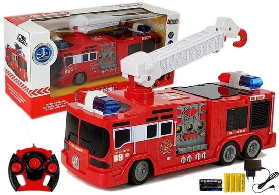 Import LEANToys, pojazd zdalnie sterowany Wóz strażacki Lean Toys