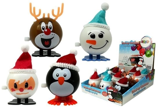 Import LEANToys, Zestaw nakręcanych zabawek świątecznych, 12 szt. Import LEANToys