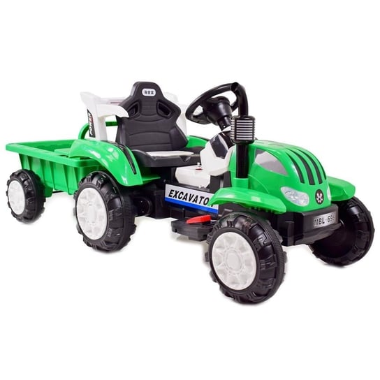 Import Super-Toys, pojazd na akumulator Traktor z przyczepą, 698 SUPER-TOYS
