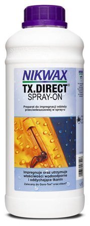 Impregnat Nikwax Tx Direct Spray-On 1L - Zapas Uzupełniający NIKWAX