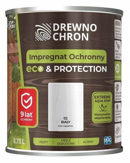 Impregnat Ochronny Eco&Protection Biały 0.75L Drewnochron DREWNOCHRON