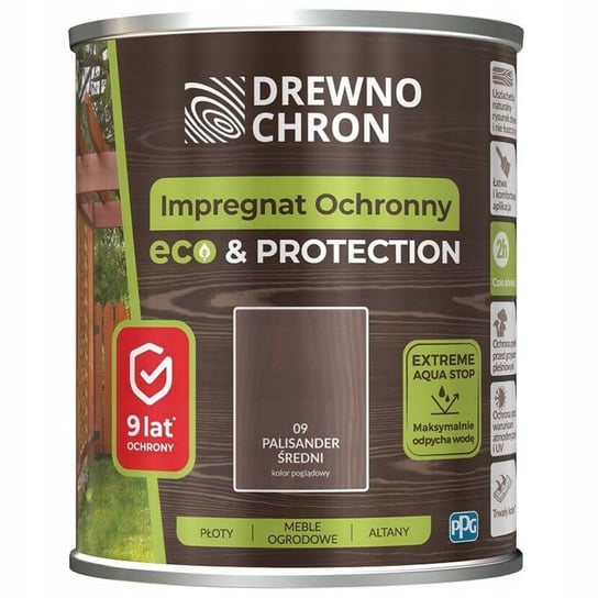 Impregnat Ochronny Eco&Protection Palisander Średni 4.5L Drewnochron DREWNOCHRON