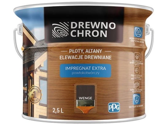 Impregnat powłokotwórczy Drewnochron Extra 2,5L Wenge Impr Wenge 2.5L Drewno Chron