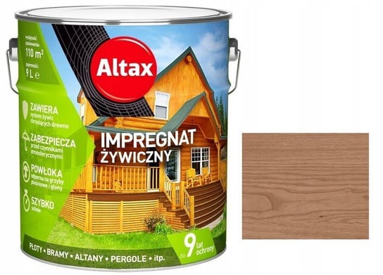 Impregnat żywiczny 9 l kasztan Altax 0902 Altax