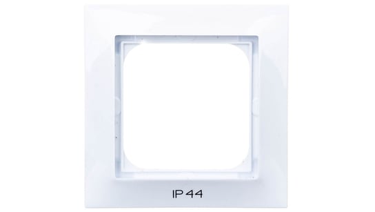 IMPRESJA Ramka pojedyncza do łączników IP44 biała RH-1Y/00 OSPEL