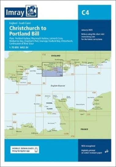 Imray Chart C4: Christchurch to Portland Bill Opracowanie zbiorowe
