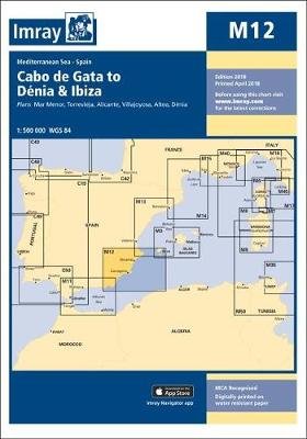 Imray Chart M12: Cabo de Gata to Denia and Ibiza Imray