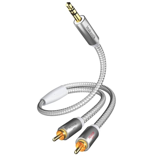 In-Akustik Premium MP3 - Kabel audio mini Jack - 2xRCA - 1.5 metra : Długość - 1,5m In-Akustik