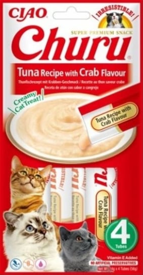 Inaba Cat Churu Przysmaki Dla Kota Tuńczyk Z Krabem 4X14G (56G) Inaba Foods