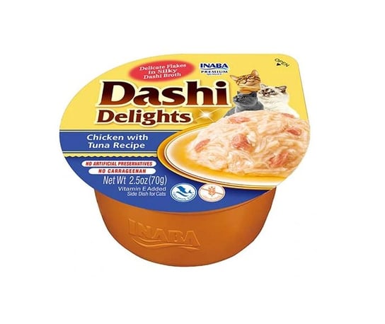 Inaba Cat Dashi Delights kurczak z tuńczykiem 70g Inaba Foods