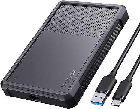 Inateck czarna obudowa dysku SSD HDD 2.5" USB 3.2 gen 2, do 6 Gb/s, z UASP J4