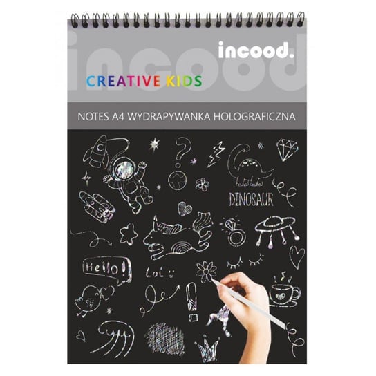Incood, Notes A4 wydrapywanka holograficzna, Creative Kids incood