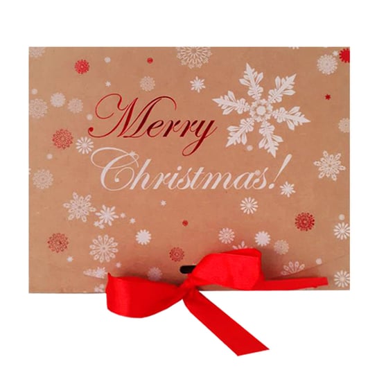 Incood, Pudełko prezentowe Kraft Merry Christmas, 22x17 cm incood