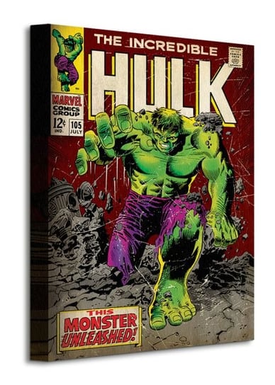 Incredible Hulk Monster Unleashed - obraz na płótnie Marvel