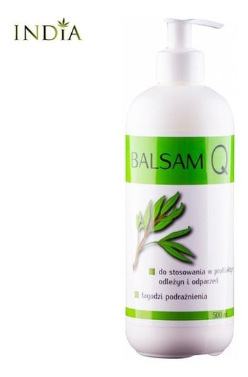 India, Balsam Q, balsam zapobiegający powstawaniu odleżyn i odparzeń oraz łagodzący z olejem z konopi, 500 ml India