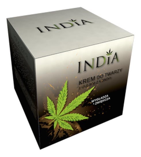 India, Cannabis Oil, krem do twarzy z Olejem z Konopi, 50 ml India