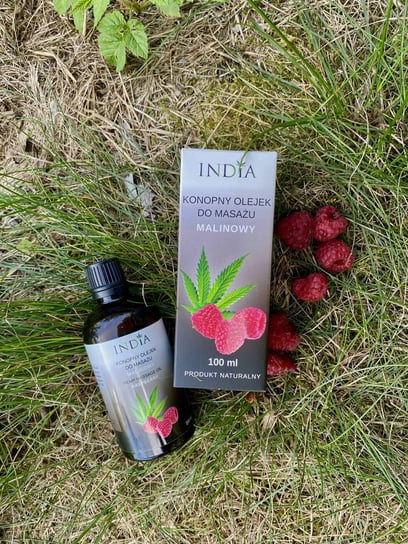 India Cosmetics, Olejek do masażu malinowy, 100ml India Cosmetics