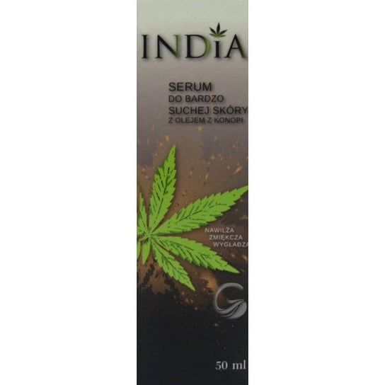 India, Kosmetyki konopne, serum do bardzo suchej skóry z olejem z konopi, 50 ml India