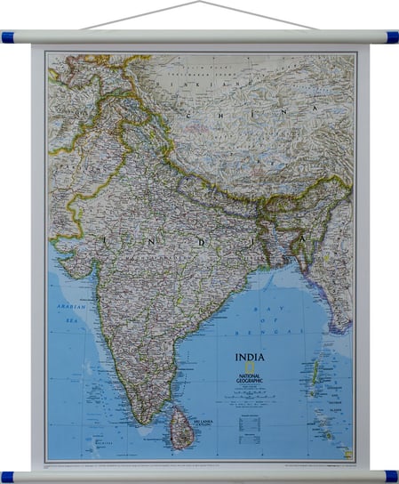 Indie Classic mapa ścienna polityczna 1:5 545 000, National Geographic National geographic