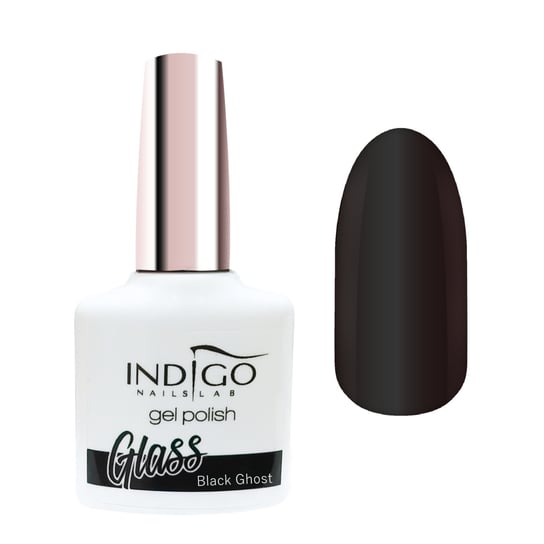 Indigo Lakier Hybrydowy Glass Black Ghost 7ml Indigo Nails Lab