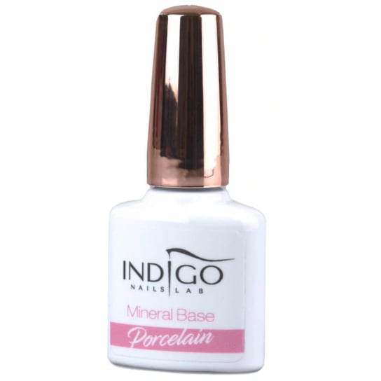 Indigo, Mineral Base Porcelain 3W1, lakier do paznokci, 7 ml Indigo
